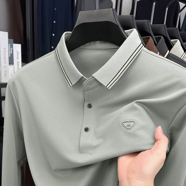 Camisa Polo Longa Manga Masculina