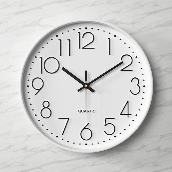 Relógio da sala de estar relógio silencioso relógio simples explosivo relógio da moda da parede relógio da casa estereoscópico 30cm relógio de pedra