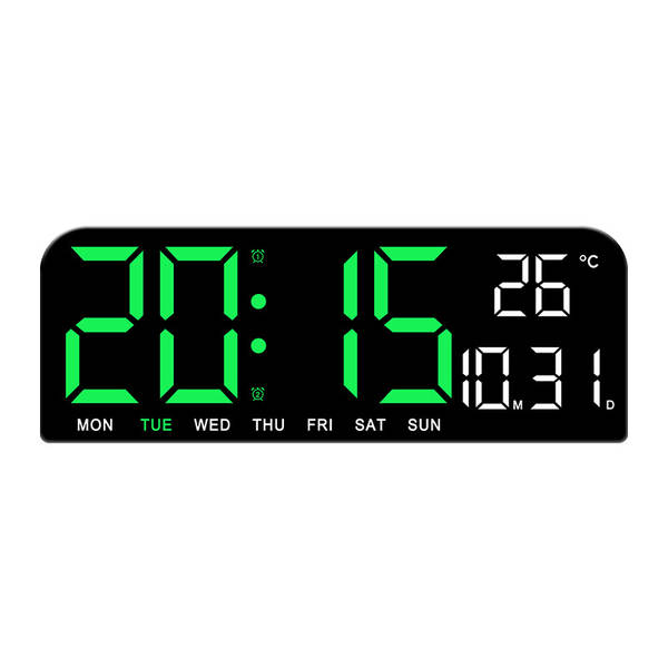 Novo relógio de tela grande simples de LED Relógio de mesa criativo de tamanho grande de relógio de mesa pendurável 0707