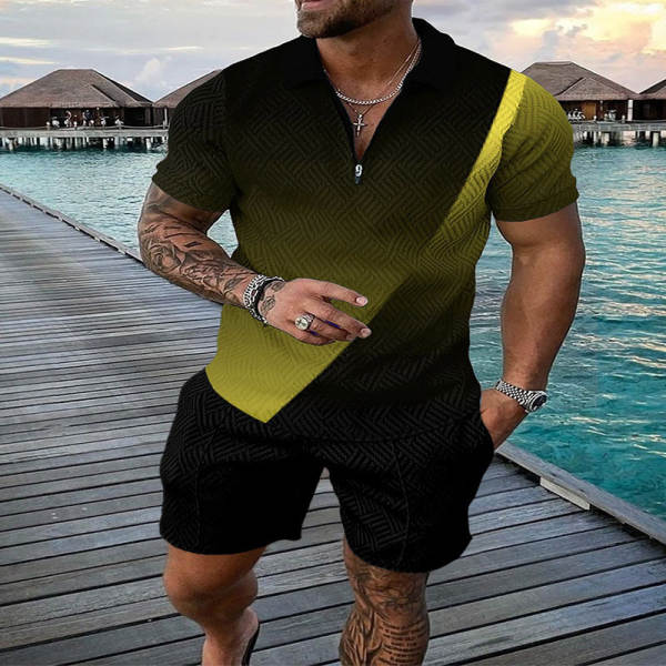 Comércio Exterior 2024 Verão Transfronteiriço Bomba Euro-americano Amazon Shorts dois conjuntos de esportes para homens de lazer