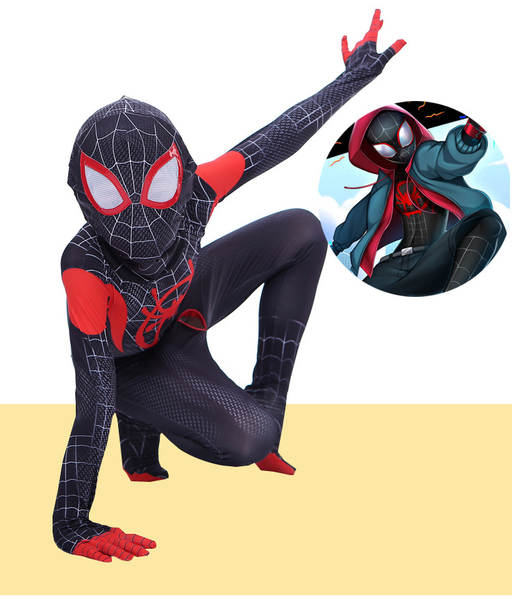 Traje de Cosplay do Homem de Ferro e Spiderman para Criança