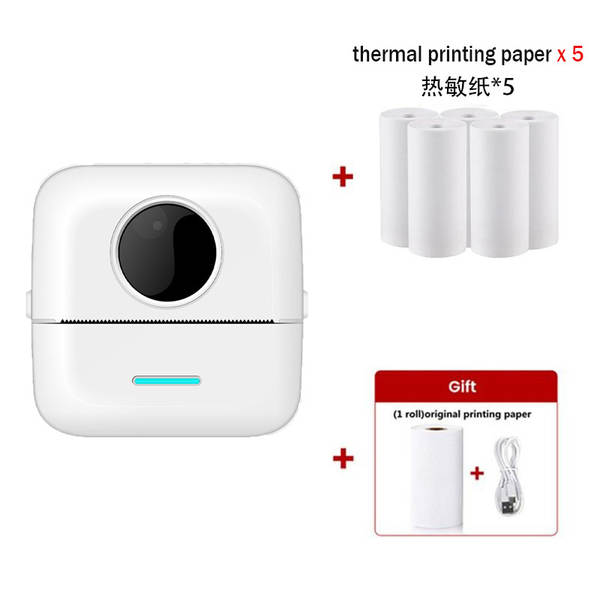 Mini impressora sem fio sem fio de venda quente transfronteiriça celular inteligente sem tinta Bluetooth impressora de fotos domésticas de pequeno porte