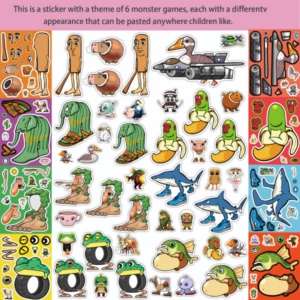 Puzzle de Adesivo para Crianças
