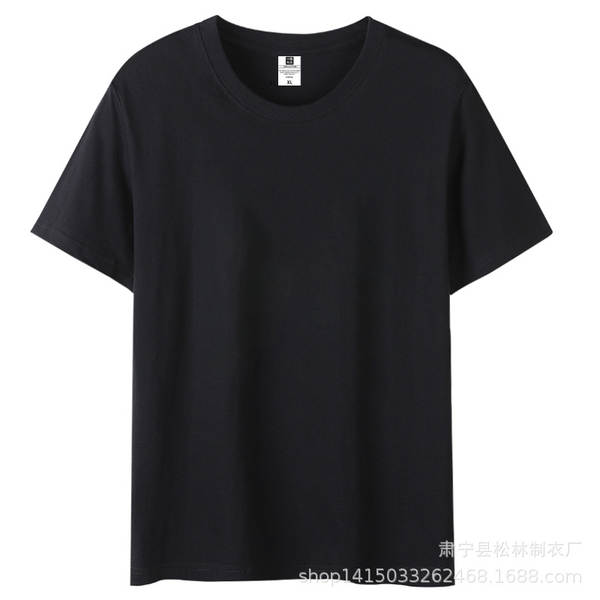 Vestido de verão de algodão curto T-shirt para meninos adolescentes meia-mancha 200 gramas peso pesado de verão de lazer relaxante
