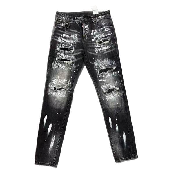 Calça Jeans Rasgada Slim