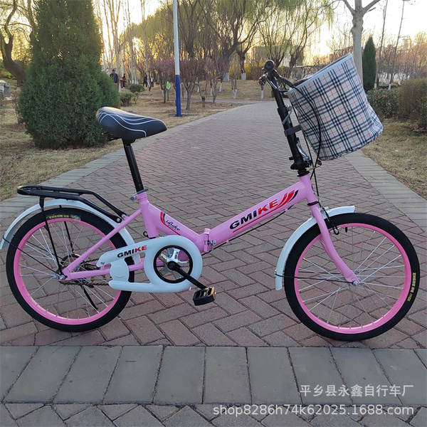 Carro dobrável de 20 polegadas para crianças e alunos do ensino médio e médio para adultos para bicicletas simples para fazer fábrica de origem de LOGO facilmente dobrável