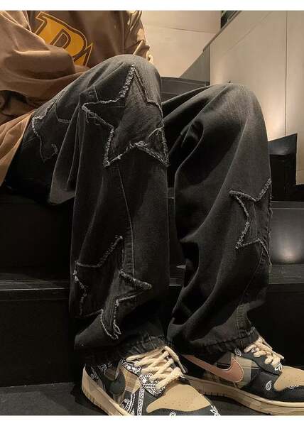 Calça Jeans Masculina Larga Inverno
