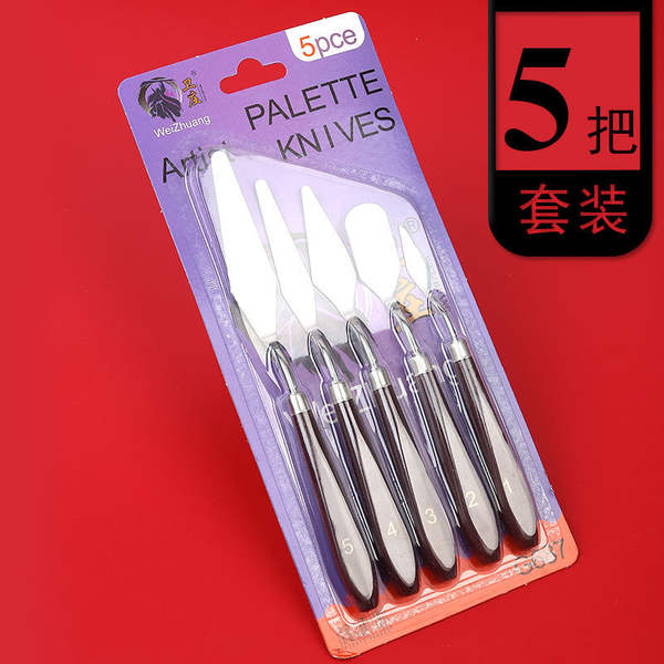 Conjunto de Pincéis e Espátulas para Arte
