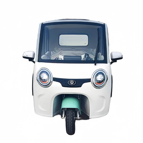 Caminhão elétrico de três rodas totalmente fechado para crianças e adultos com quatro garrafas elétricas.