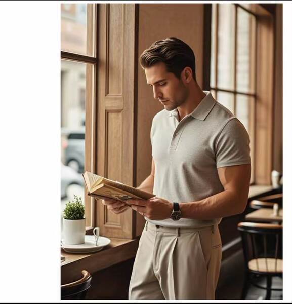 Camisa Polo Masculina de Verão