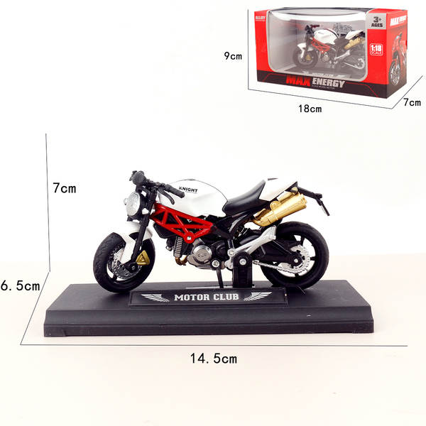Motocicleta de liga transfronteiriça Ducati Yamaha Kawasaki H2R namorado pedaço de carro Modelo Harley Motocicleta de liga