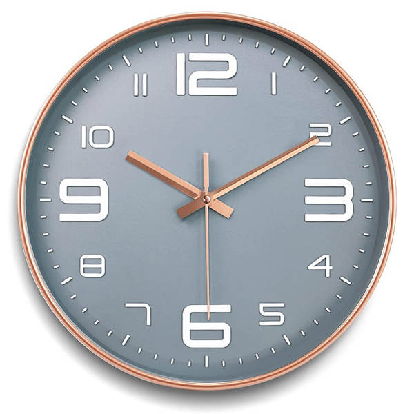12 polegadas 30cm silencioso pendurado relógio relógio horário Amazon cross-border pendurado wall clock atacado