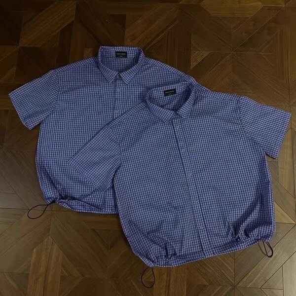 Transfronteiras de colheita manual royal bluegrass camisa curta curta curta curta estereótica camisa t-shirt