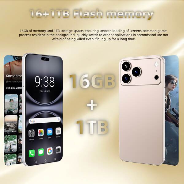 Cugo Cross Border Phone i17 Pro Max Botão lateral 3+64GB Android 14 tela 7.3 4G