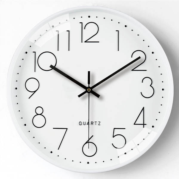 Relógio circular de 12 polegadas simples pendurar relógio sala de estar sensível avançado casa dormitório relógio pendurar decoração de parede relógio atacado