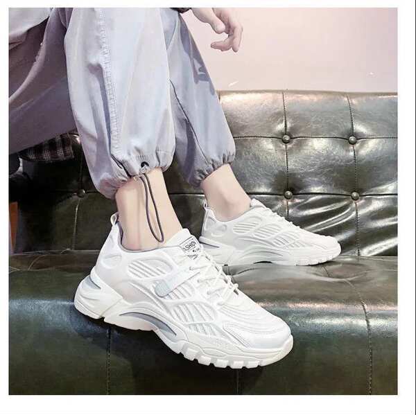 Sapatos masculinos transfronteiriços a granel de outono a vapor de ar de fundo escuro e branco Sapatos masculinos a vapor de fundo alto e baixo