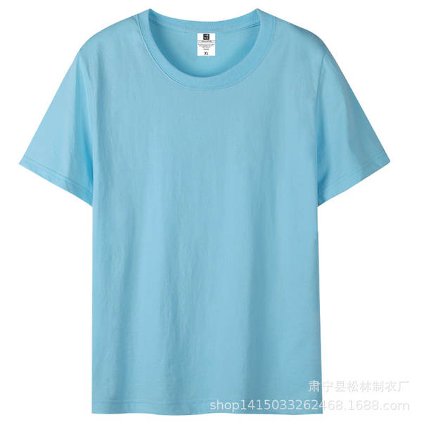 Vestido de verão de algodão curto T-shirt para meninos adolescentes meia-mancha 200 gramas peso pesado de verão de lazer relaxante