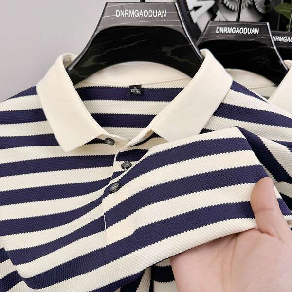 2025 Nova linha de luxo luxuoso homem de luxo pulseira curta pulseira POLO tendências de verão homens camisa de luxo