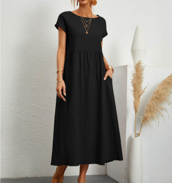 2026 Novo Euro-americano Amazon puro sem mangas relaxante algodão saco de saco de algodão para mulheres vestido de roupa transfronteiriço