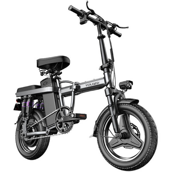 Bicicletas elétricas de 14 polegadas podem ser carregadas com baterias de lítio para veículos elétricos dianteiros e traseiros.