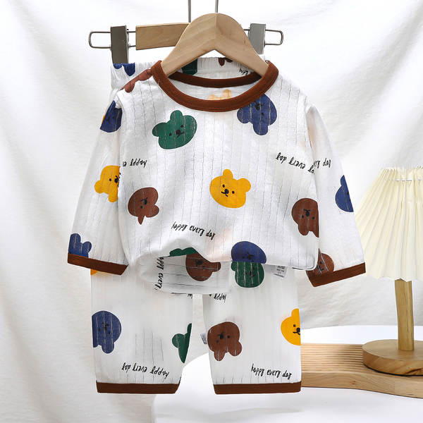 Conjunto de Pijama Infantil de Algodão