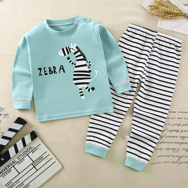 Conjunto de pijama de algodão para crianças