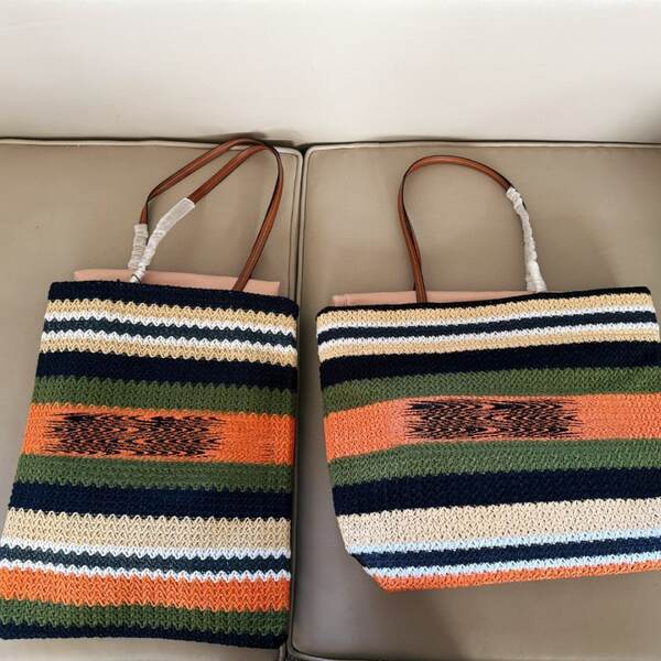 Miu Mu 25 novo saco de tecelagem de moda com centenas de linhas coloridas para o design de massa para tecelagem de areia de tofu