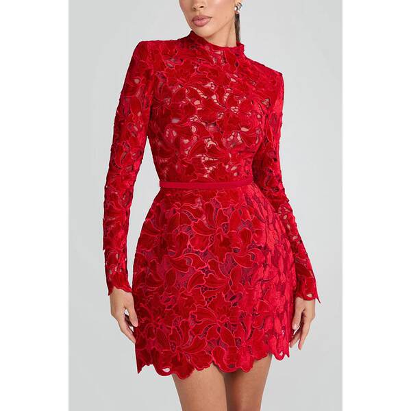 2024 Outono e Inverno Nova roupa de mangas compridas INS festa de moda casual vestido de fêmea