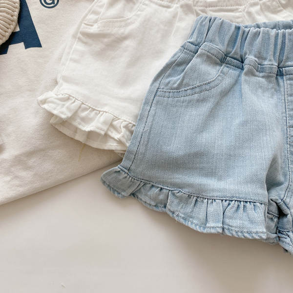 Shorts de jeans para menina