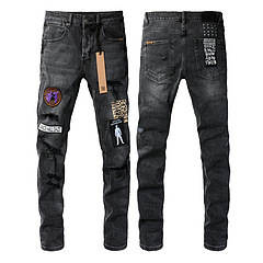 Calça Jeans Masculina Reta com Efeito Desgastado