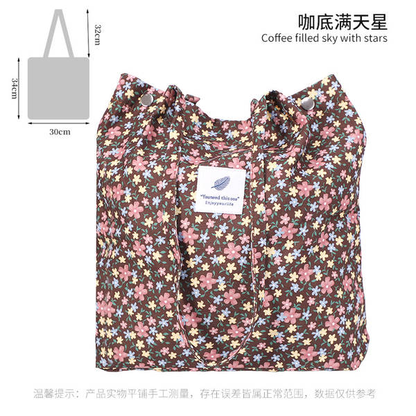ins风简约灯芯绒帆布包双肩带帆布袋旅行外出收纳包女包单肩包