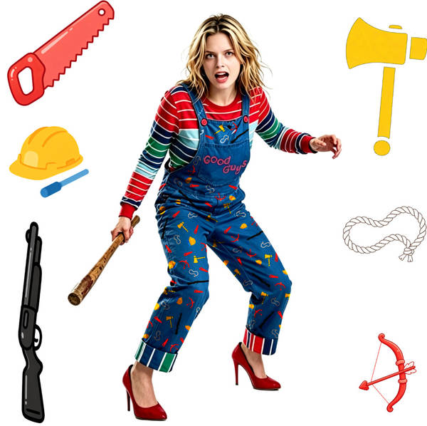Vestido de Chucky para Cosplay