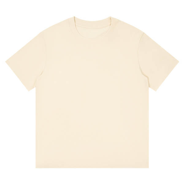 230 gr de corda T-shirt de pulseira curta para homens e mulheres vestido de verão peso pesado algodão puro relaxante roupa de banho pura vestido branco