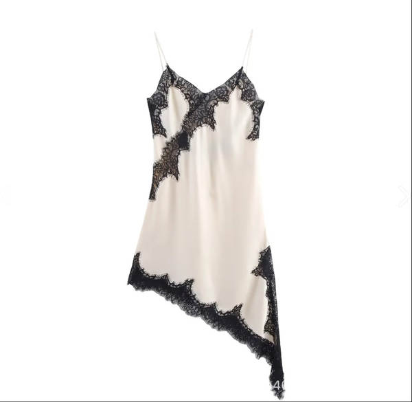 Comércio Exterior Transfronteiriço 2025 União Européia Roupas femininas de moda temperamento sexy raso não-asimétrica vestido de casaco 5919200