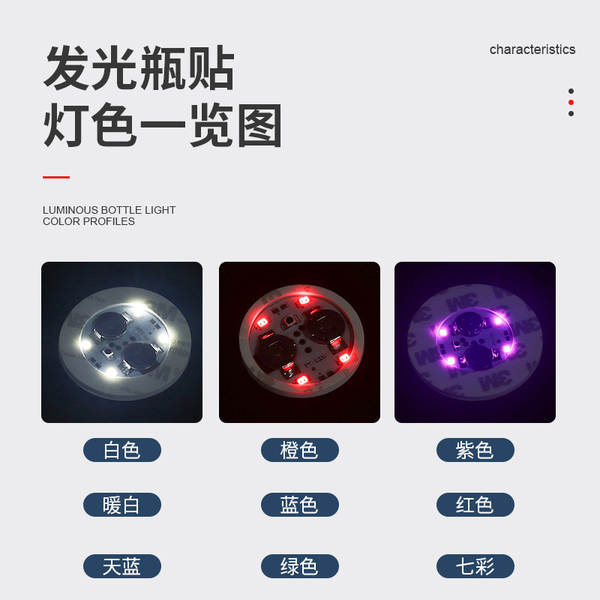 Adesivo LED para Copos