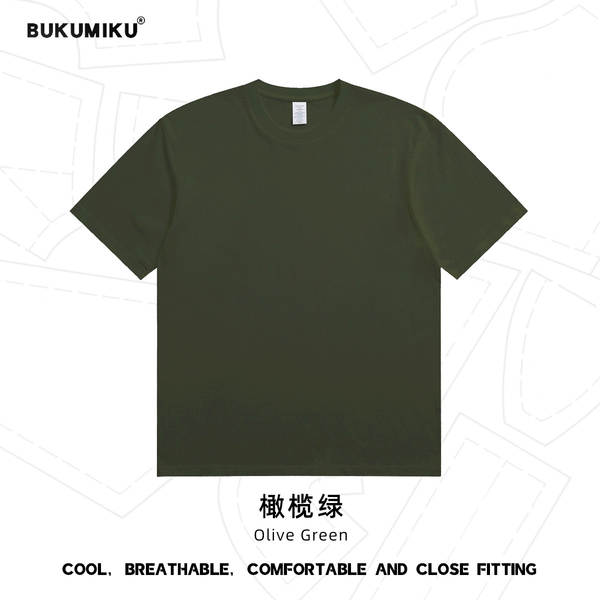 230 gramas de algodão puro de manga curta para homens T-shirt personalizado de cor pura Lonely indie logo cultura T-shirt
