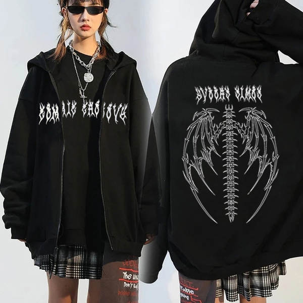 Moletom feminino de manga longa com capuz e ziper