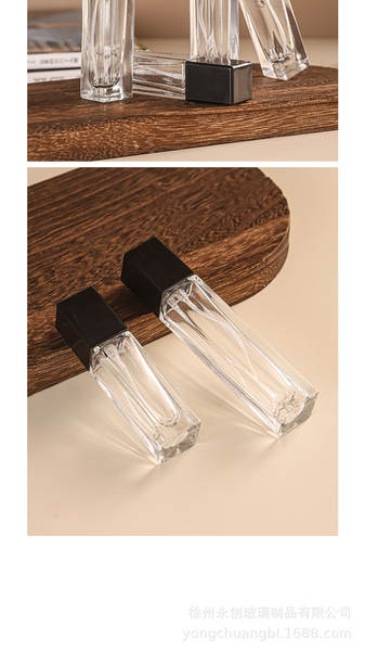 garrafa de perfume de vidro simples 5ml de cosméticos distribuição de garrafa de pulverização de pressão de garrafa pequena portátil de garrafa em branco