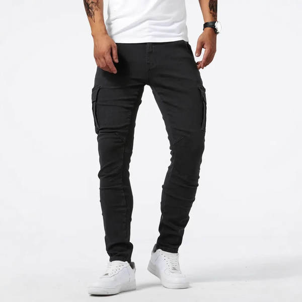 2021 Euro-American Cross-Border New Jeans Homens Piso lateral Pequenos Pés Estreitos jeans NK012
