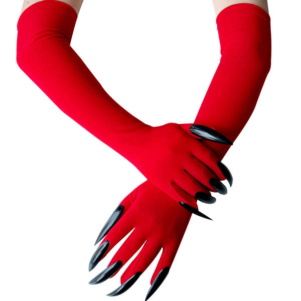 47 centímetros longas luvas de Halloween vestido com luvas l