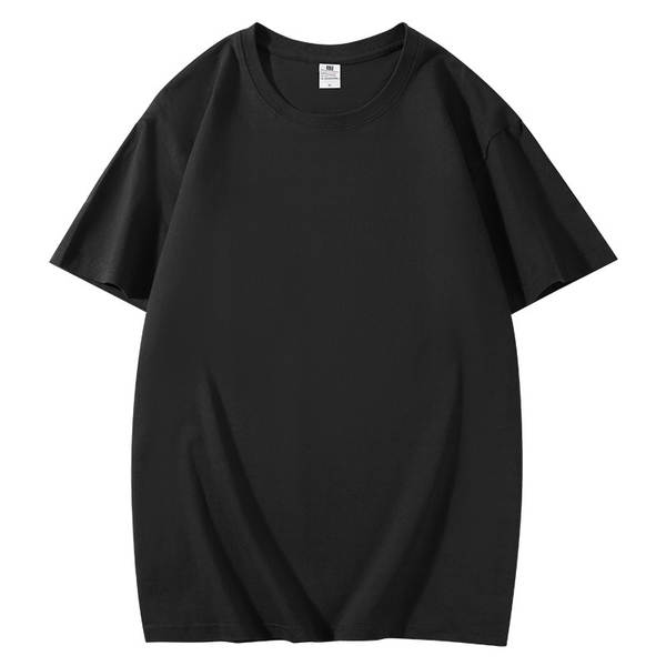 180g T-shirts de algodão puro para homens T-shirts culturais puros personalizados T-shirts de trabalho impressos logo atacado