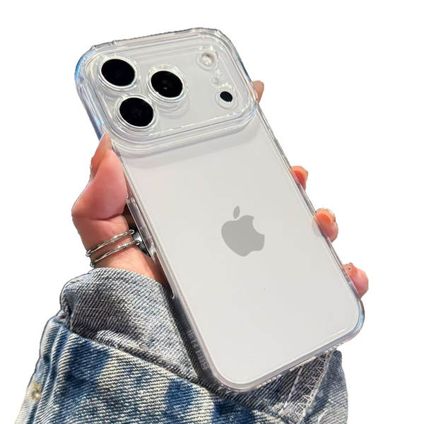 Capa Espacial Transparente para iPhone 17 Promax Apple 16e/17pro Soft Shell 17air