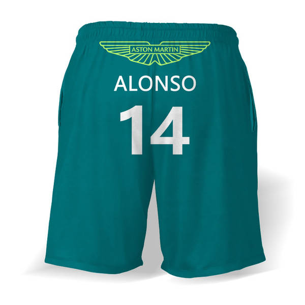 2023 Nova equipe de Fórmula 1 Aston Martin Calças de Verão Fórmula 1 Corredor Alonso Novo design de areia