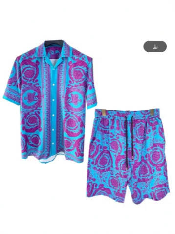 T-Shirt vintage masculino Verão 3D Impressão T-Shirt de praia Viagem de lazer Homens Havaí