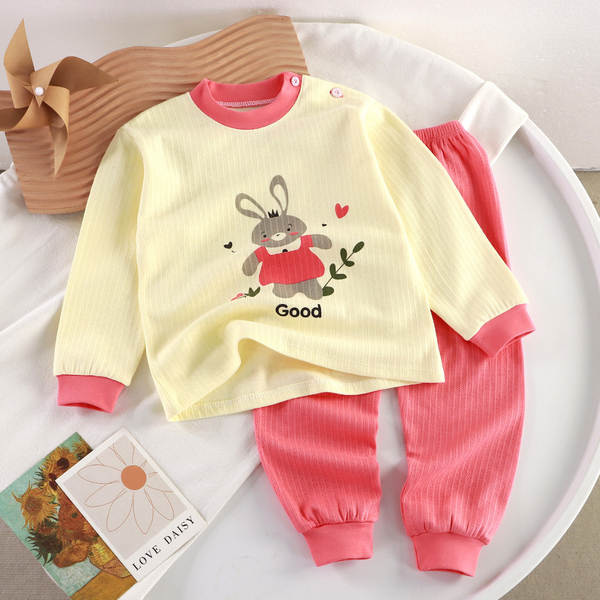 Conjunto de pijama de algodão para crianças