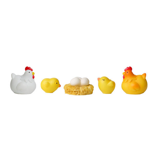 Simulação de animais mini bonito galinhas mini-modelo mini paisagem casa brinquedos galinhas família