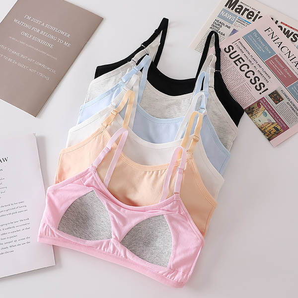 Pequenas camisetas de algodão para meninas do ensino médio e do ensino médio para meninas do ensino médio