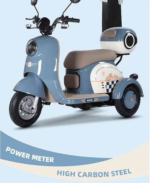 Novo carro elétrico de três rodas para adultos com caminhão para mulheres pequenas para transportar crianças idosas para carros elétricos