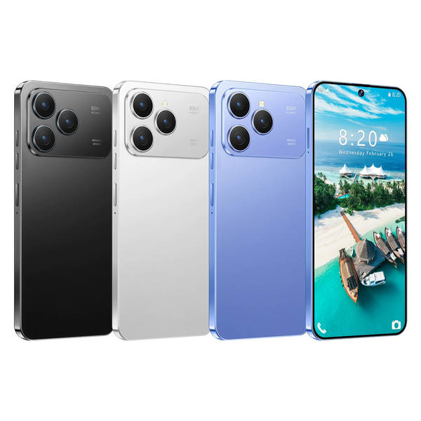 Novo smartphone transfronteiriço i17 Pro Max de alta definição 16+1TGB Android 14 tela 7.3 4G