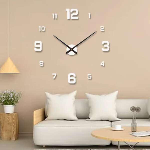 Relógio nocturno de venda direta do fabricante de relógios simples de moda criativo DIY Relógio de sala de estar de quarto de relógio de parede personalizado